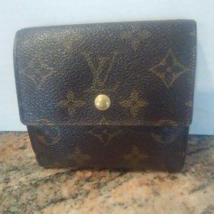 VINTAGE LOUIS VUITTON ELSIE MONOGRAM CANVAS TRIFOLD COMPACT WALLET